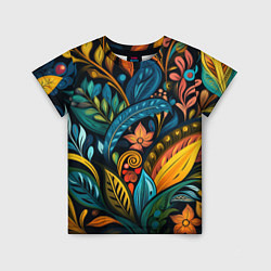 Детская футболка Растительный узор в бразильском стиле