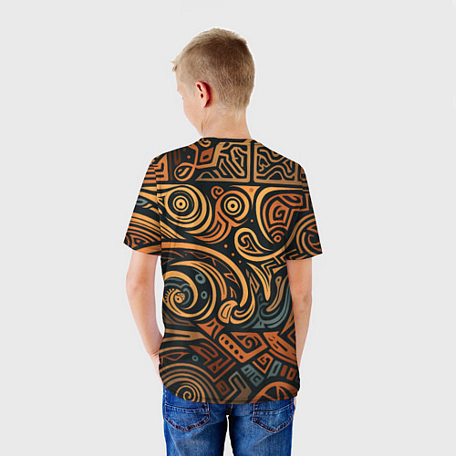 Детская футболка Узор в викингском стиле / 3D-принт – фото 4