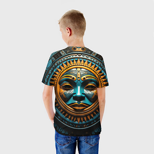 Детская футболка Африканское солнце / 3D-принт – фото 4