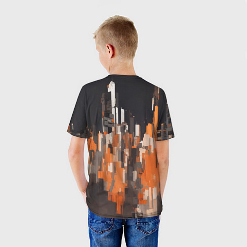 Детская футболка Оранжевый штурмовик / 3D-принт – фото 4