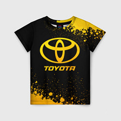 Детская футболка Toyota - gold gradient