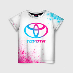 Детская футболка Toyota neon gradient style