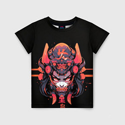 Детская футболка Кибернетическая девушка-самурай