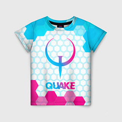 Детская футболка Quake neon gradient style
