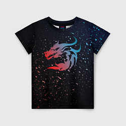 Детская футболка Дракон млечный путь