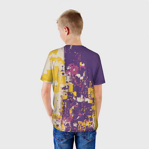 Детская футболка Пурпурный робот / 3D-принт – фото 4