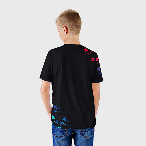 Детская футболка Маршмеллоу неон / 3D-принт – фото 4