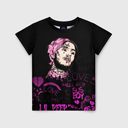 Детская футболка Lil peep neon rap 2017