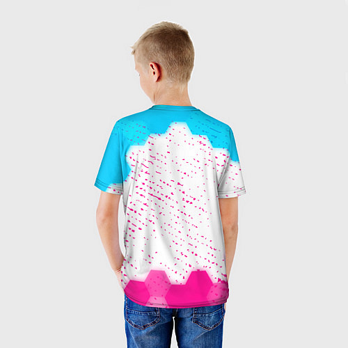Детская футболка Need for Speed neon gradient style / 3D-принт – фото 4