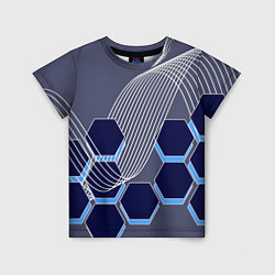 Детская футболка Электромагнитные шестиугольники