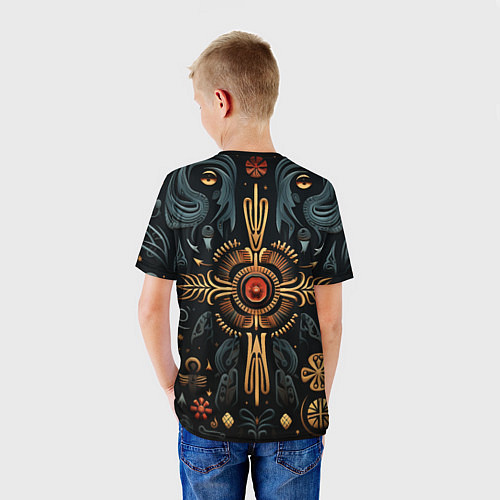 Детская футболка Паттерн в славянской стилистике / 3D-принт – фото 4
