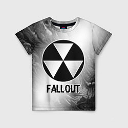 Детская футболка Fallout glitch на светлом фоне