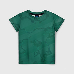 Детская футболка Серо-зеленые разводы