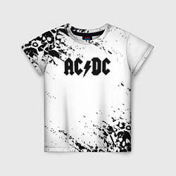 Детская футболка ACDC rock collection краски черепа