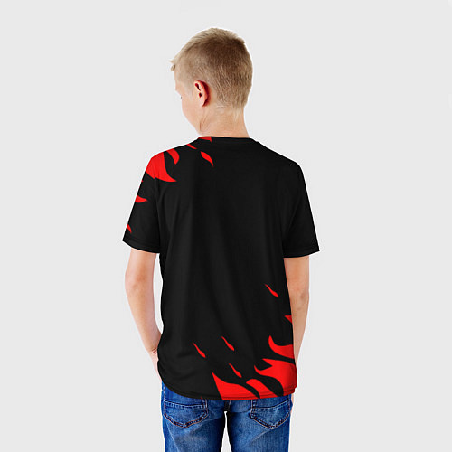 Детская футболка Герф россия красный огонь / 3D-принт – фото 4