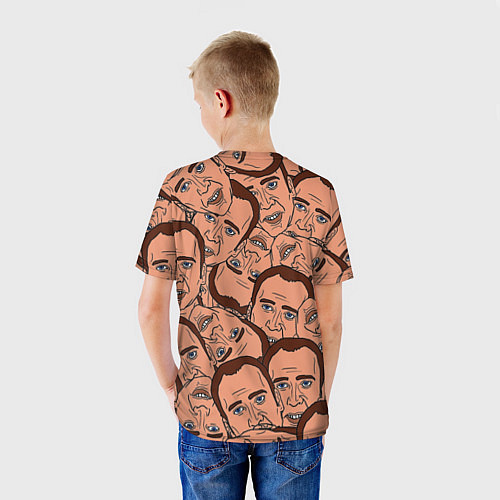 Детская футболка Николас Кейдж мульт / 3D-принт – фото 4
