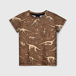 Детская футболка Dinosaurs bones