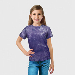 Футболка детская Абстракция - violet color background, цвет: 3D-принт — фото 2