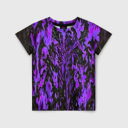 Детская футболка Демонический доспех фиолетовый