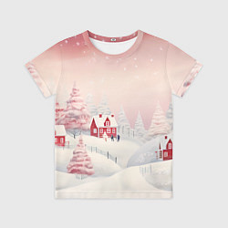 Детская футболка Снежное сияние ночи