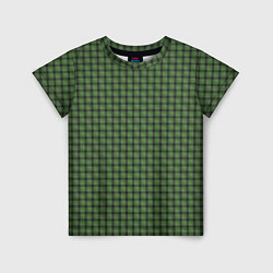 Детская футболка Зеленая клетка классика