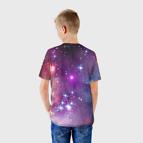 Детская футболка Барт Симпсон со скейтбордом в космосе / 3D-принт – фото 4