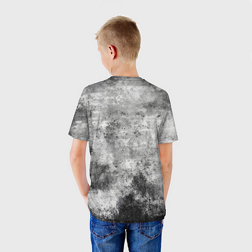 Детская футболка Абстракция - gray mood / 3D-принт – фото 4