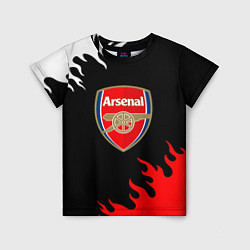 Детская футболка Arsenal fc flame