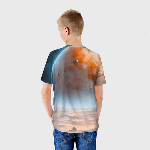 Детская футболка Космический марсианский пейзаж / 3D-принт – фото 4