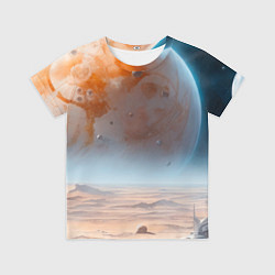 Детская футболка Космический марсианский пейзаж