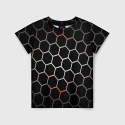 Детская футболка Шестиугольник пчелиный улей