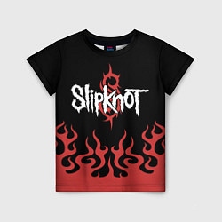 Детская футболка Slipknot в огне