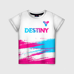 Детская футболка Destiny neon gradient style посередине