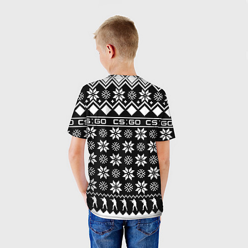 Детская футболка CS GO christmas sweater / 3D-принт – фото 4