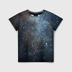 Детская футболка Темное космическое звездное небо