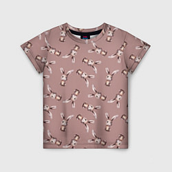 Детская футболка Узор с зайцами