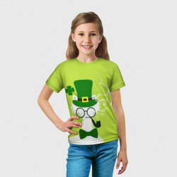 Футболка детская Лама - альпака Патрик, цвет: 3D-принт — фото 2