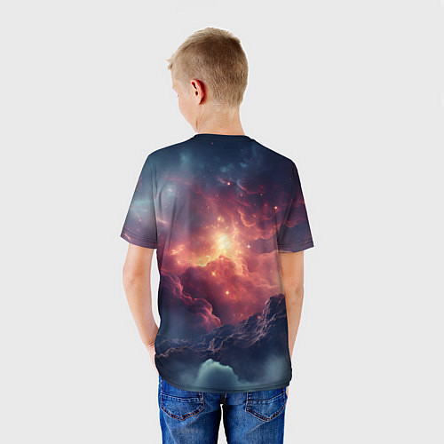 Детская футболка Космические облака / 3D-принт – фото 4