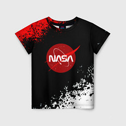 Детская футболка NASA краски спорт