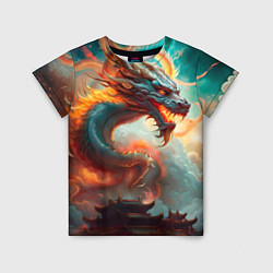 Детская футболка Мифический дракон 2024