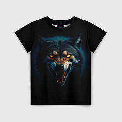 Детская футболка Волк хищник