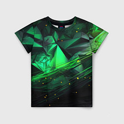Детская футболка Абстрактный лабиринт зелени