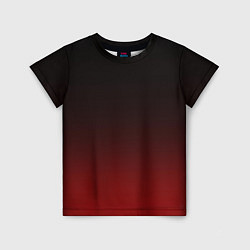 Детская футболка Градиент от тёмного до тёмно красного