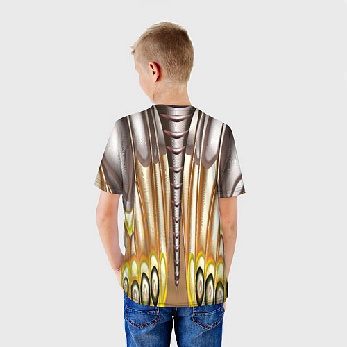 Детская футболка Абстрактный рисунок по мотивам крыла бабочки / 3D-принт – фото 4