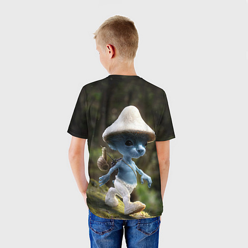Детская футболка Шайлушай синий / 3D-принт – фото 4