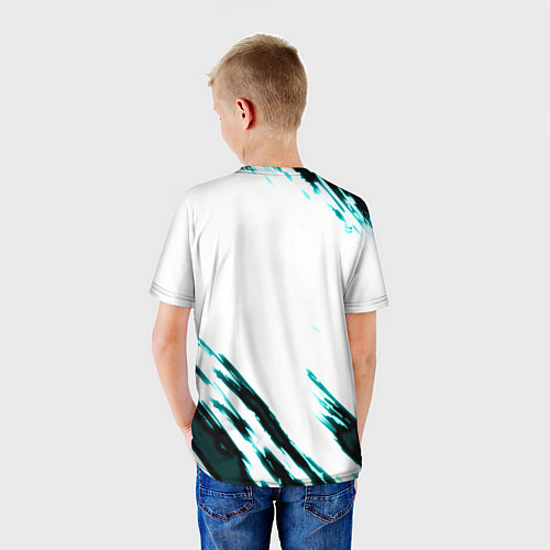 Детская футболка Cyberpunk2077 stripes / 3D-принт – фото 4
