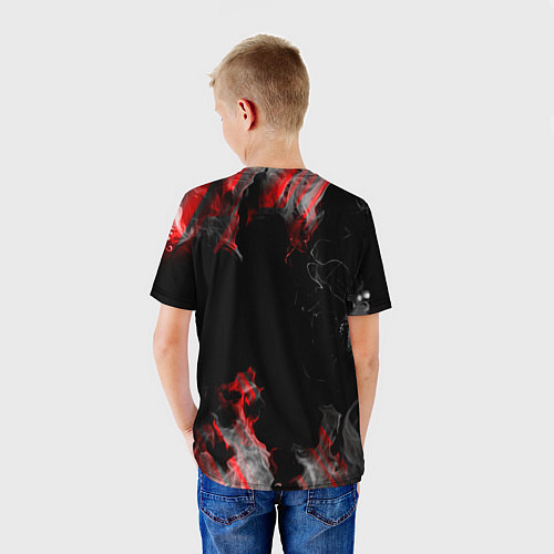 Детская футболка Дым и текстуры / 3D-принт – фото 4