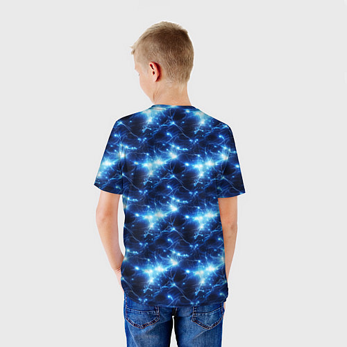 Детская футболка Cosmic neon boom / 3D-принт – фото 4