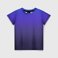 Детская футболка Градиент фиолетово голубой
