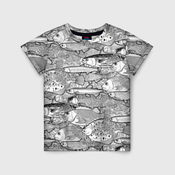 Детская футболка Экзотические рыбы в кораллах